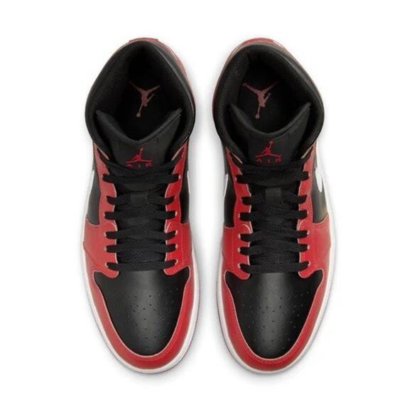 NEW Nike Air Jordan 1 Mid Shoes Black Gym Red White DQ8426-061 Men\'s Size Multi main image 5